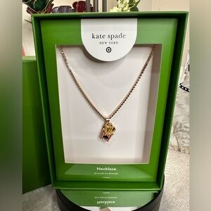 Kate Spade Target Collaboration Gold Necklace with French Fry Pendant